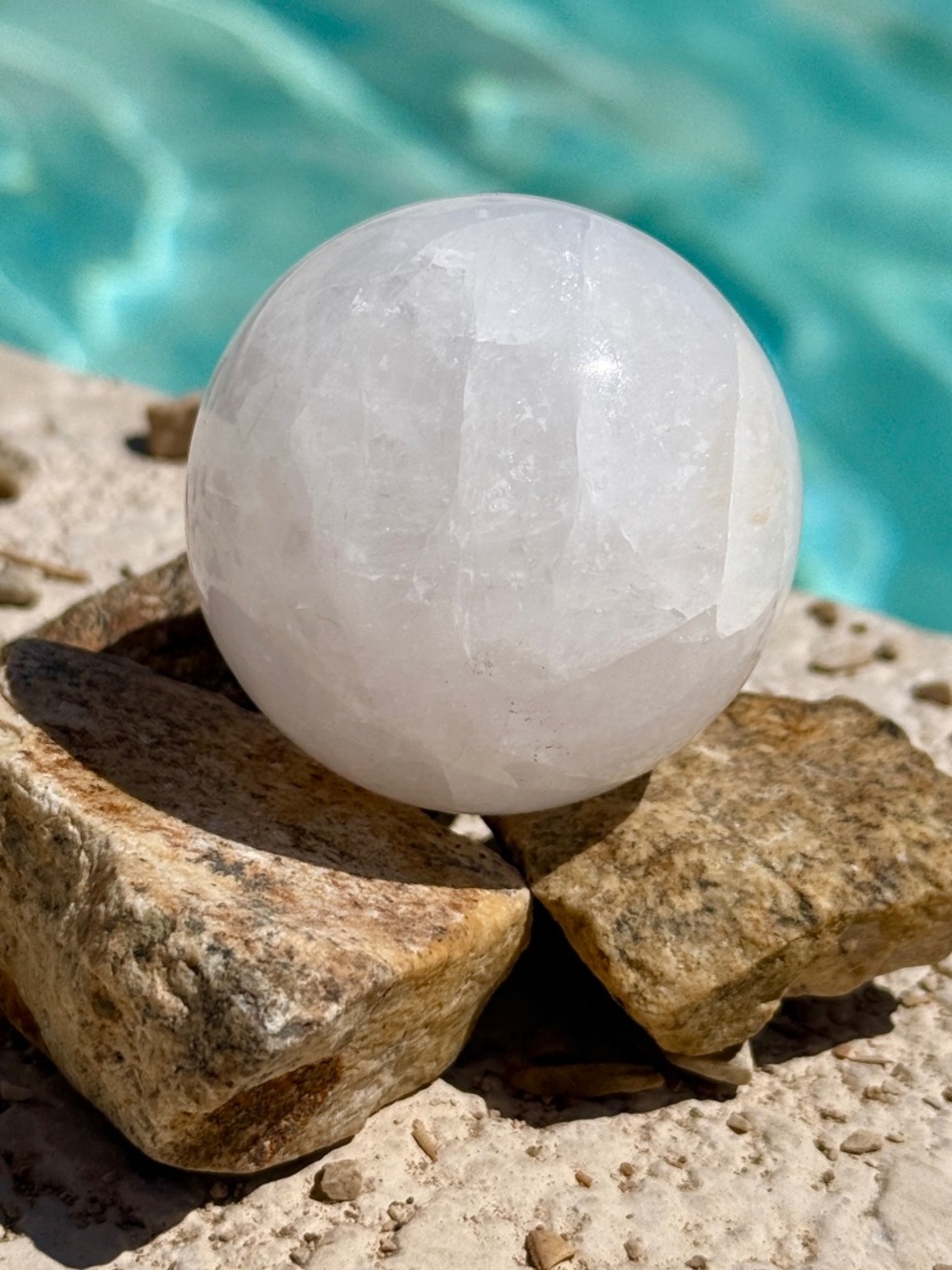 Australian Satin Spar Selenite Crystal Sphere